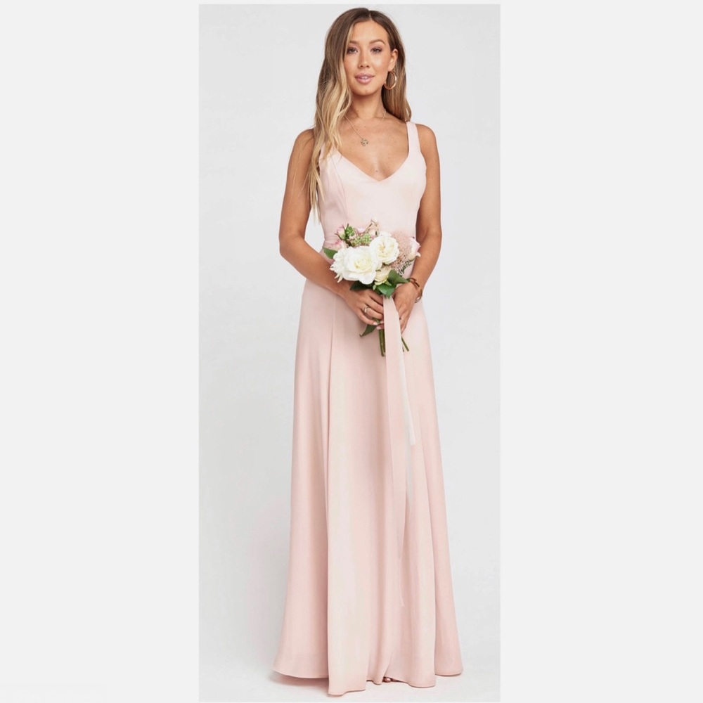 SHOW ME YOUR MUMU PINK V-NECK MAXI DRESS - Picture 11 of 11